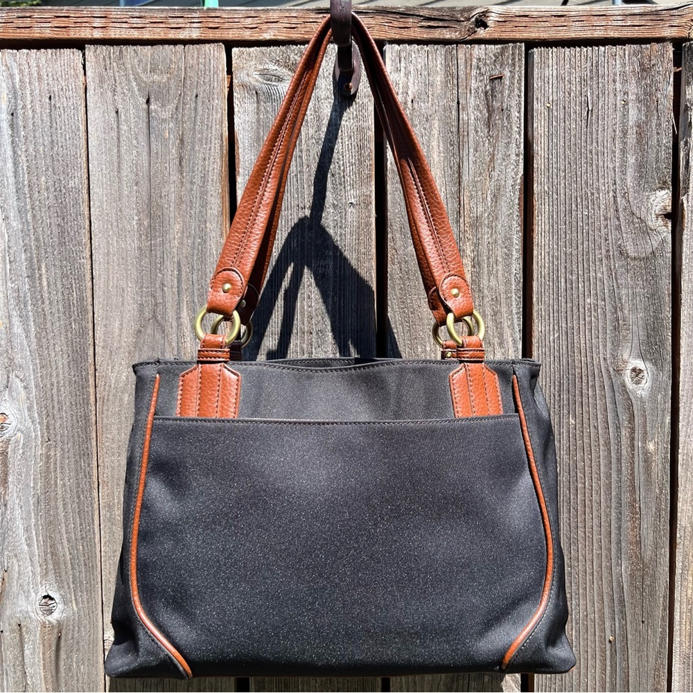 Etienne Aigner black and brown purse shoulder bag size medium